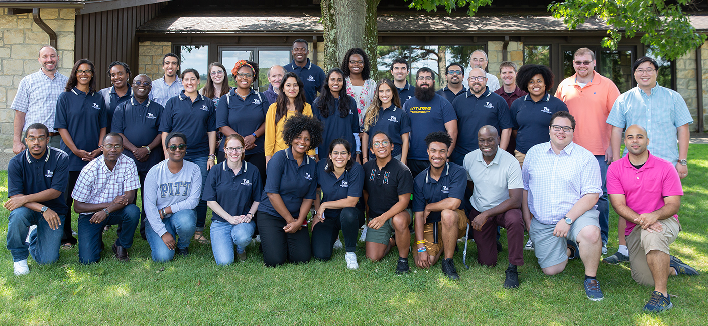 Faculty, staff and students at the Pitt STRIVE program's 2019 retreat.
