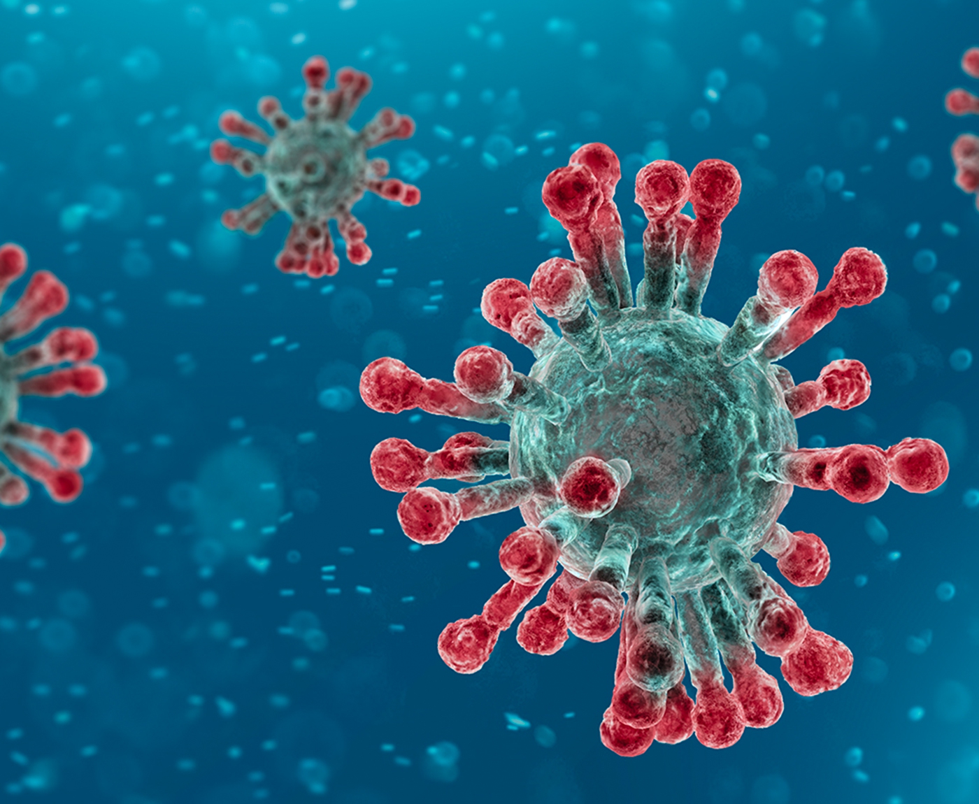 illustration of COVID-19 virus