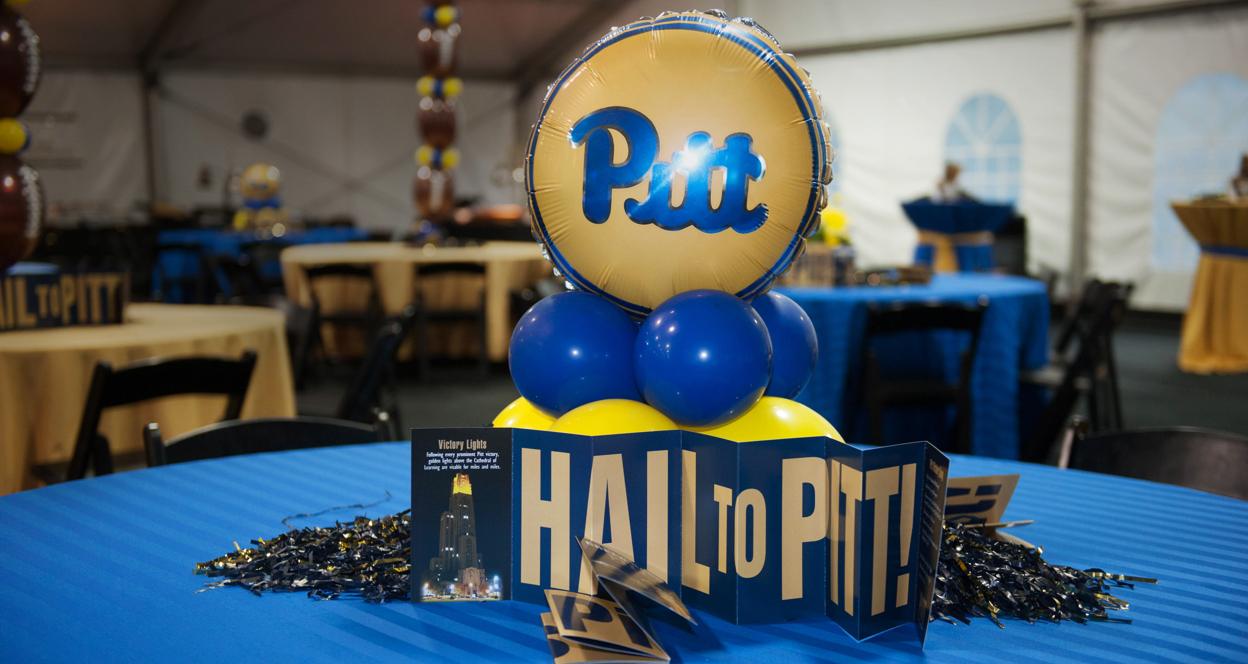 homecoming event table centerpiece