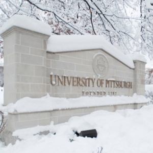 University of Pittsburgh sign